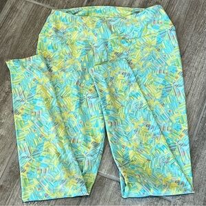 Patterned Leggings Abstract Print‎ Colorful Casual Comfortable Loungewear